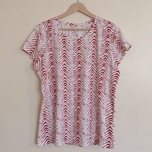 Preswick & Moore Pattern Short Sleeve Top